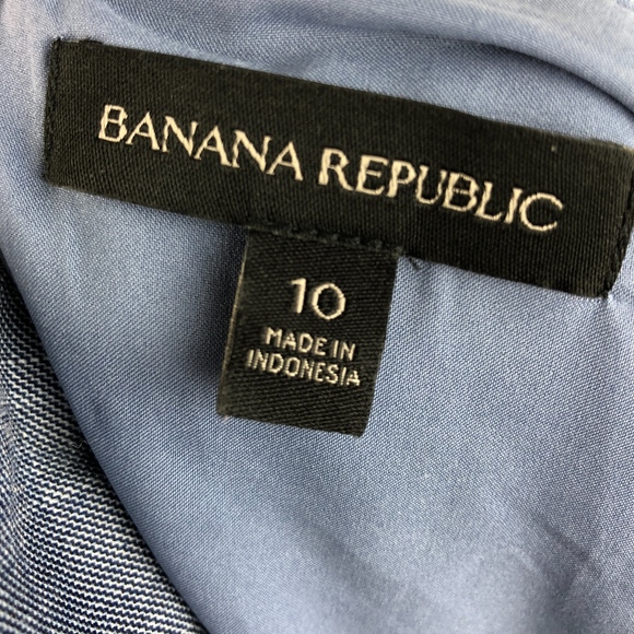 Banana Republic Off Shoulder Chambray Dress 10 - Picture 4 of 7